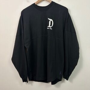 Disney Black Spirit Jersey Women's Large Cotton Disneyland Resort Graphic